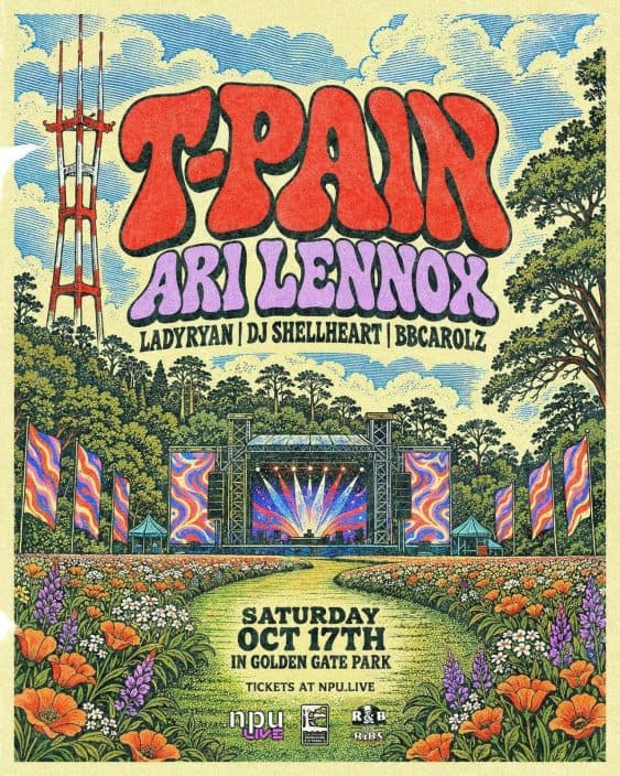 邦楽 ARENA TOUR PRESALE 10AM: T-Pain w/ Ari Lennox Outdoor Concert at Golden Gate